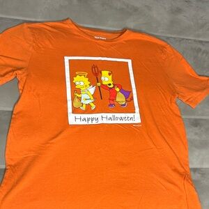 Old Navy Simpsons‎ Kids Halloween Orange T-Shirt kids 14/16